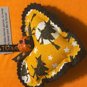 Handmade Cloth Hearts-Halloween