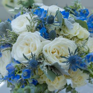 White & Blue Arrangement