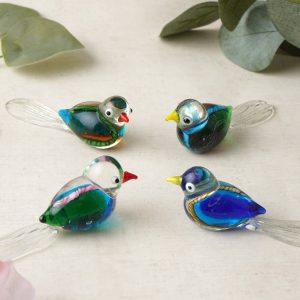 Glass Birds - 4 Assorted Colours