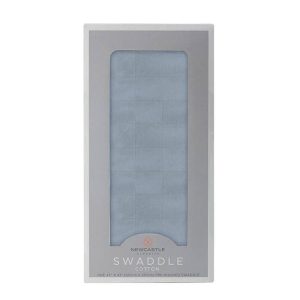 Blue Fog Cotton Swaddle