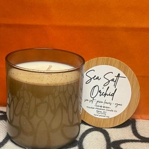 Sea Salt & Orchid – Hand-Poured Soy Candle (9 oz)