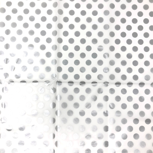 Silver Dots Tissue Paper