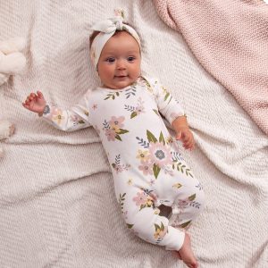 Baby Girl's Meadow Romper