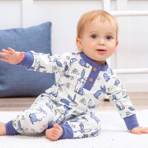 Baby Boy Thumper Henley Easter Romper