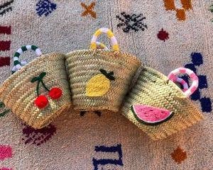 Cute mini straw basket
