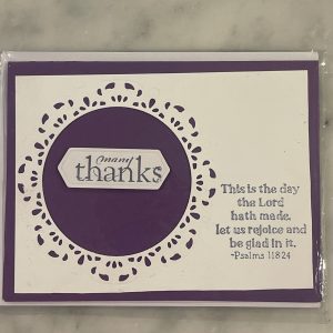 Handmade Many Thanks Card