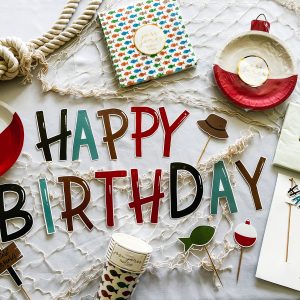 Happy Birthday Fishing Banner