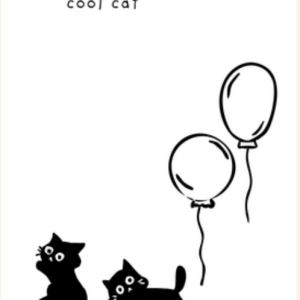 Cool Cat Birthday Greeting Card
