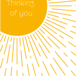 Sunny Thinking Of You Greeting Card