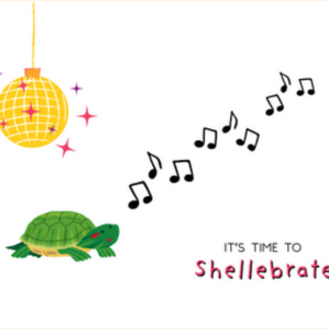 Turtle Shellebrate Greeting Card