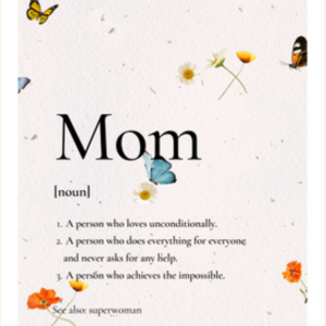 Mom Definition Greeting Card