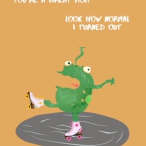 Silly Frog Greeting Card