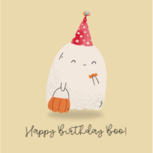 Happy Birthday Boo Greeting Card
