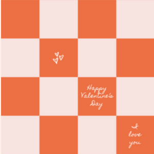 Checkered Love Greeting Card