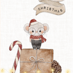 Holiday Mouse Greeting Card