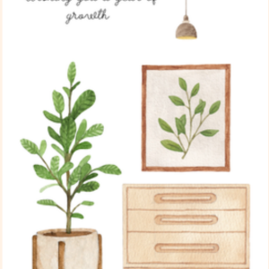 Year of Growth Greeting Card