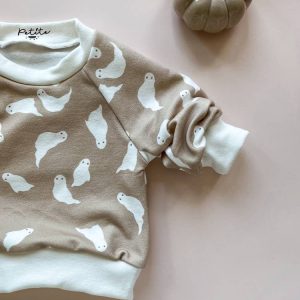 Halloween cotton sweater / ghosts