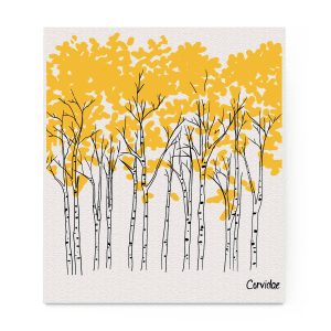 Fall Aspen Tree Swedish Dishcloth