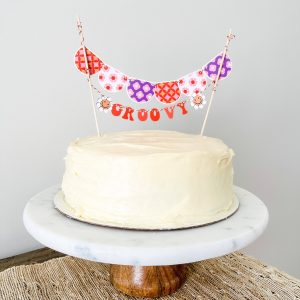 Groovy Cake Banner