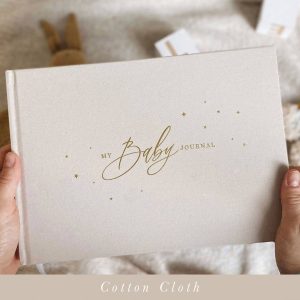 My Baby Journal (Ivory) newborn keepsake memory book gift