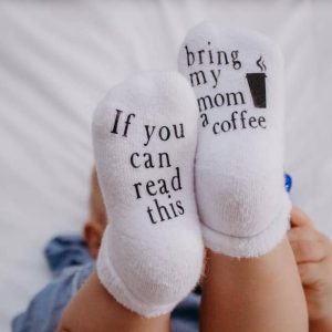If you can read this Bring My Mom Baby Socks Gifts